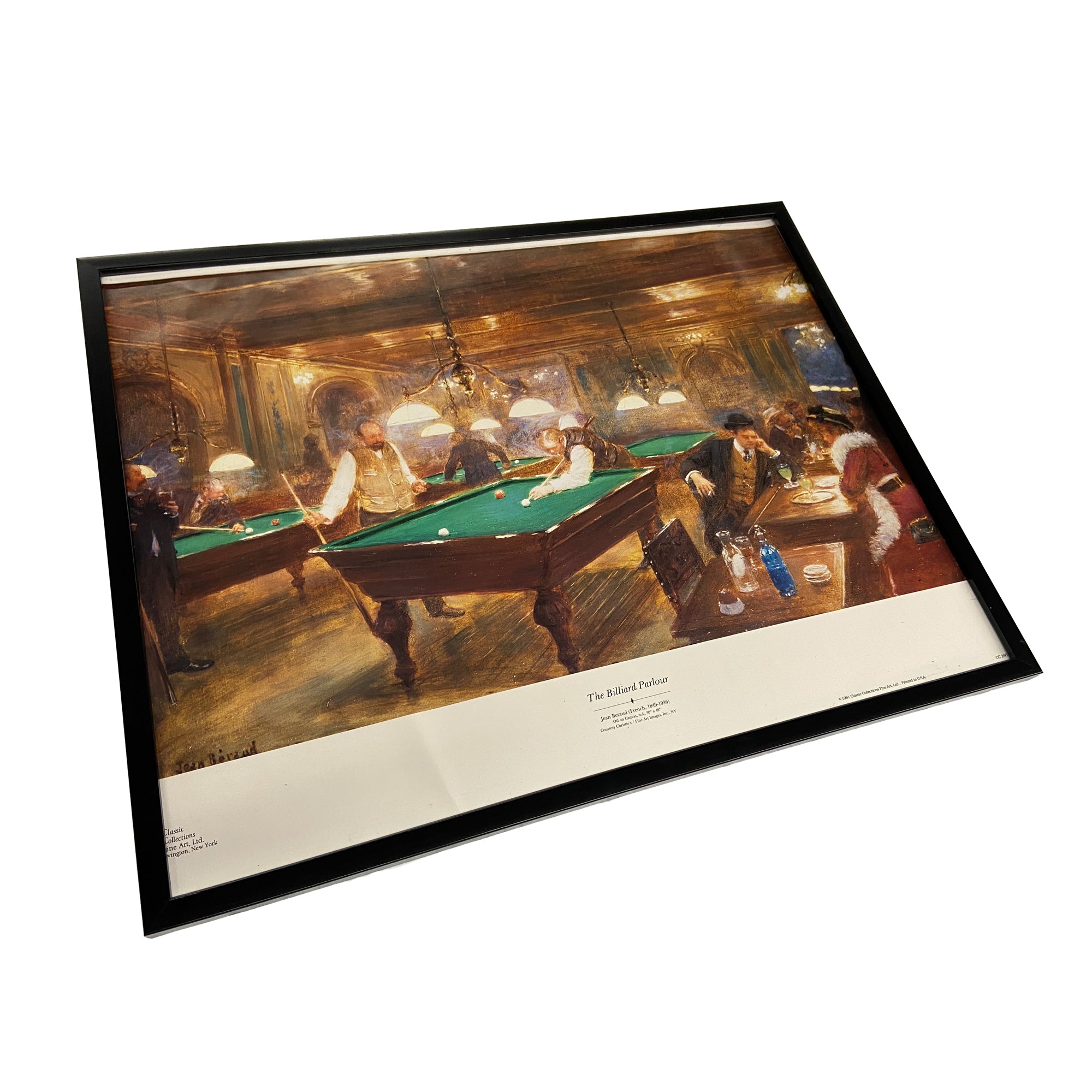 Billards D&L, Affiche encadrée "The Billiard Parlour