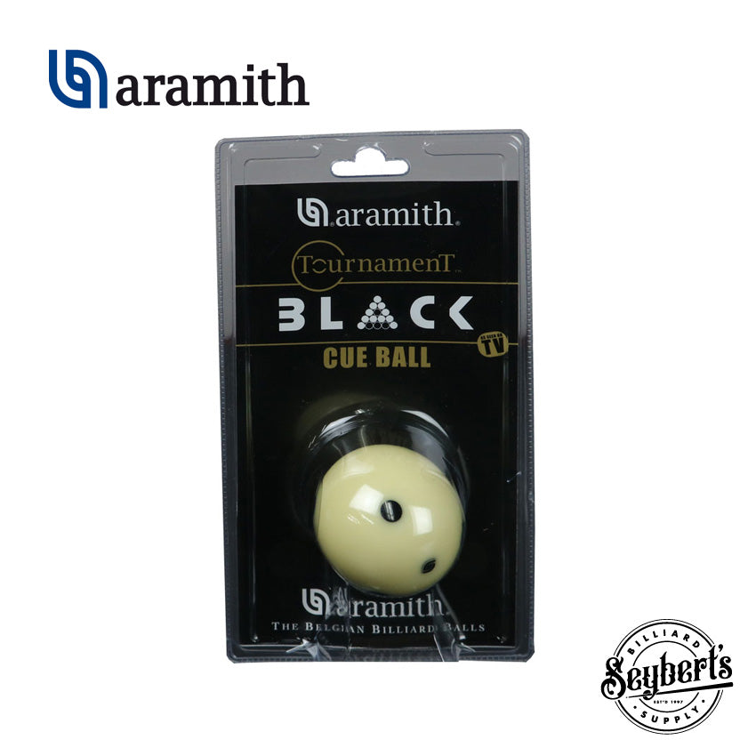 Aramith, Boule de billard noire Aramith Tournament 6 Dot logo