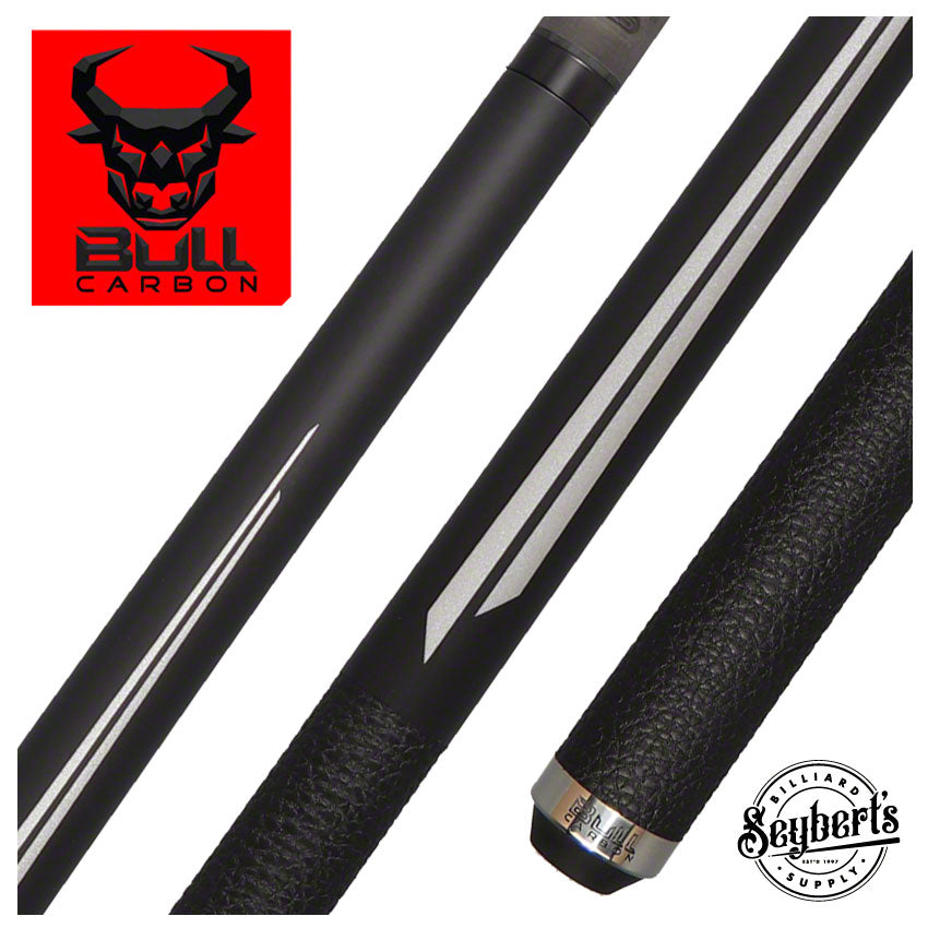 Carbone Bull, Bull Carbon BCSP2 Silver Split Point Pool Cue avec Bull Carbon Shaft