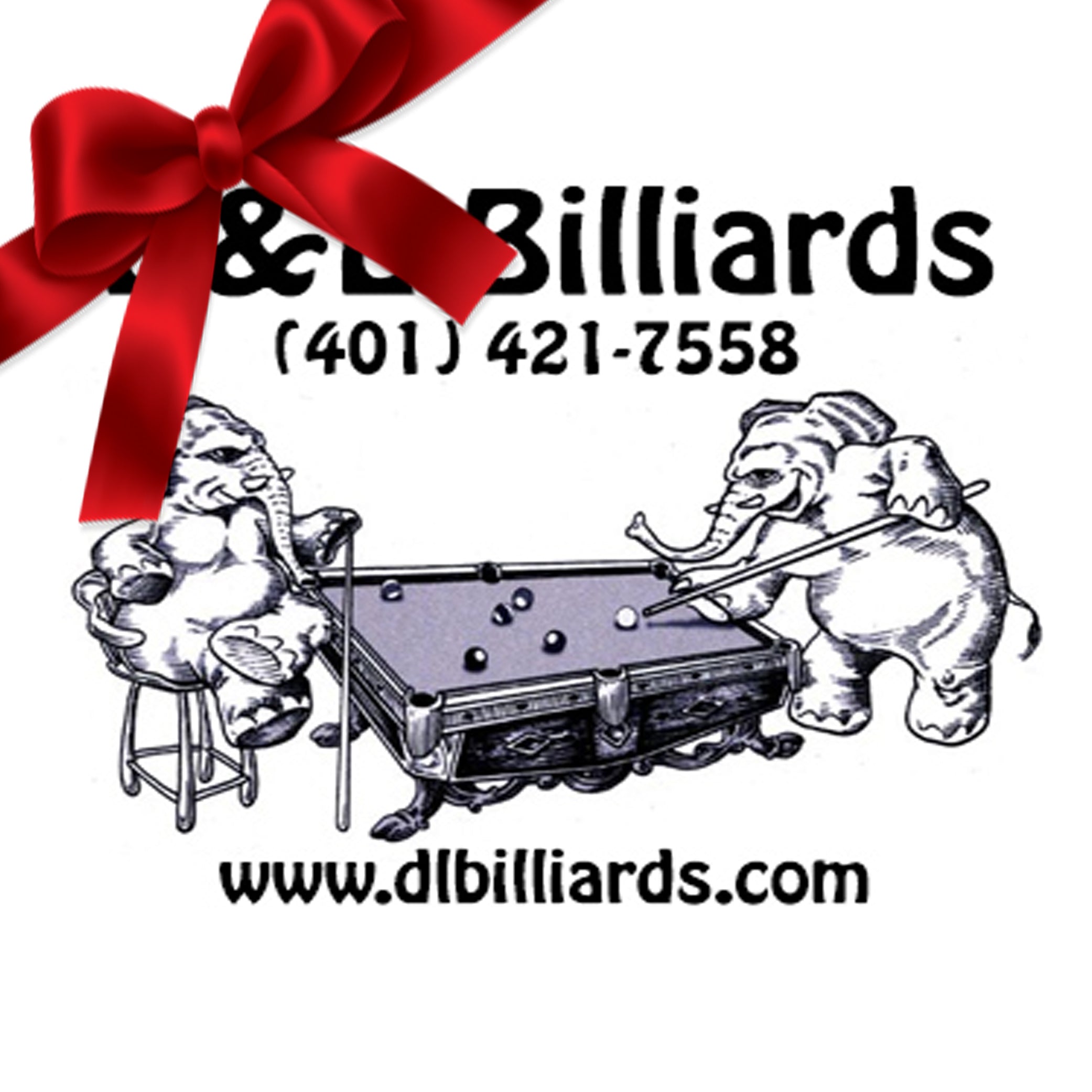 Billard D&L, Carte Cadeau