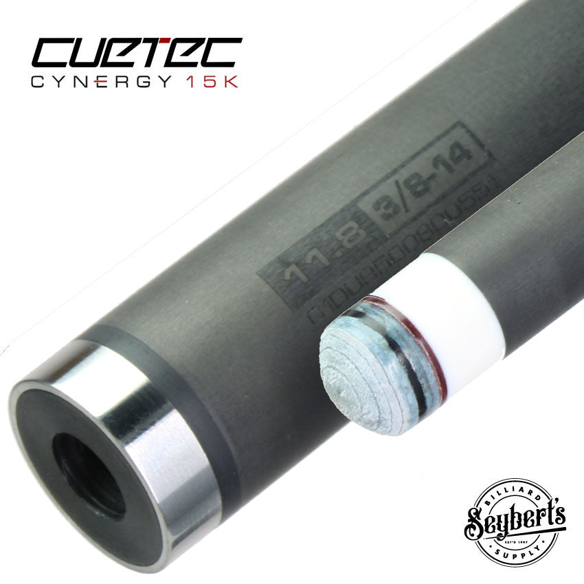 Cuetec, Cuetec3/8 x 14 SVB Cynergy Carbon Shaft- Chrome Collar