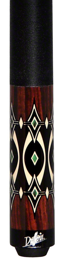 Dufferin, Dufferin D544 10 Point Black / Cocobolo Graphic Pool Cue