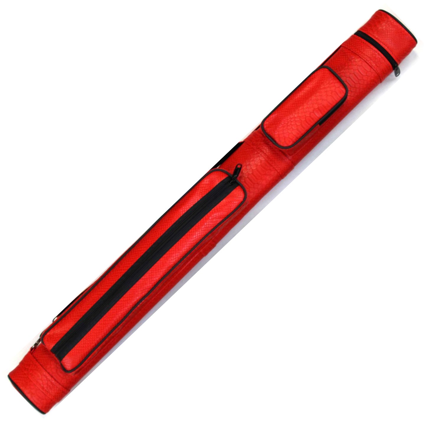 Billards D&L, Etui de Queues de Billard - 2 Fûts/2 Flèches - Croc Rouge Néon