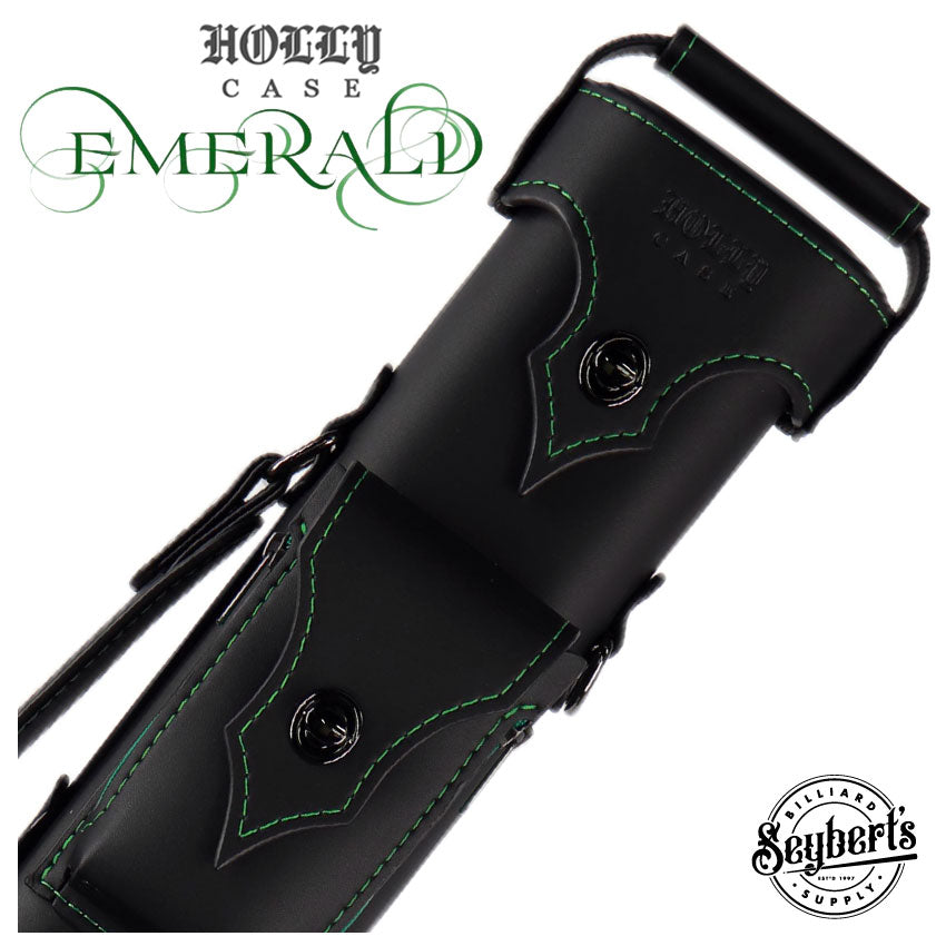 Houx, Etui de queue de billard Holly Spectrum Emerald Stitched