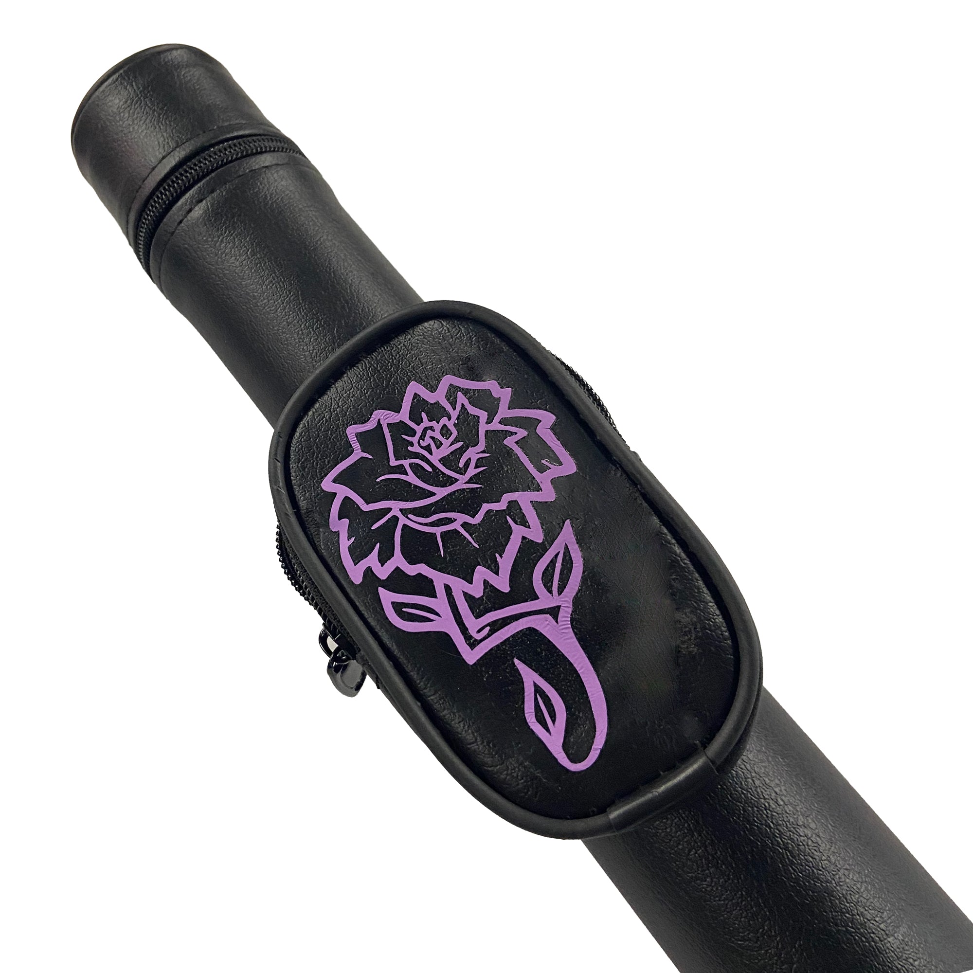 D&L Billiards, Etui de queue de billard à pointe Lilac Rose - 1 queue/1 manche - Noir