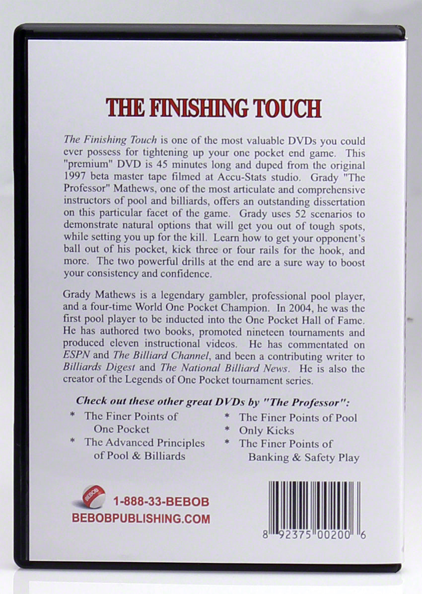 Grady Mathews, Grady Mathews Finishing Touch DVD