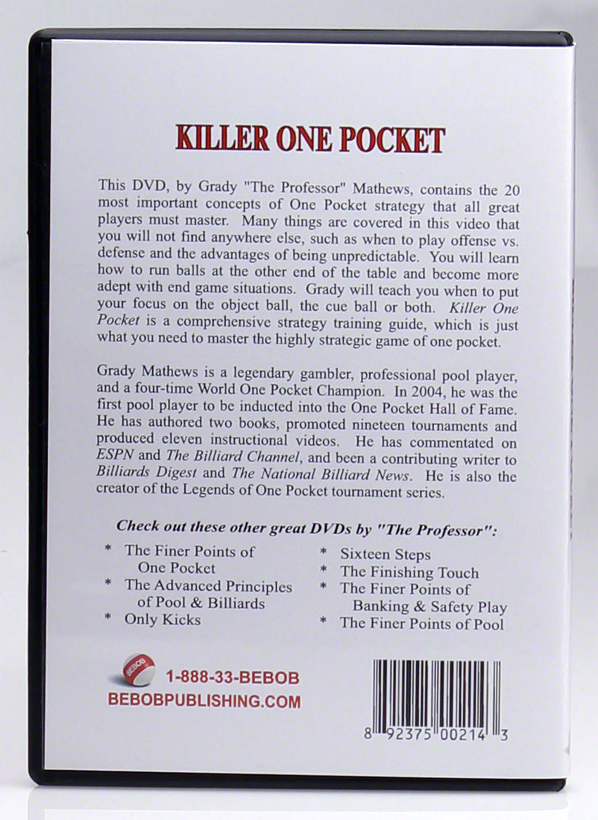 Grady Mathews, Grady Mathews Killer One Pocket DVD