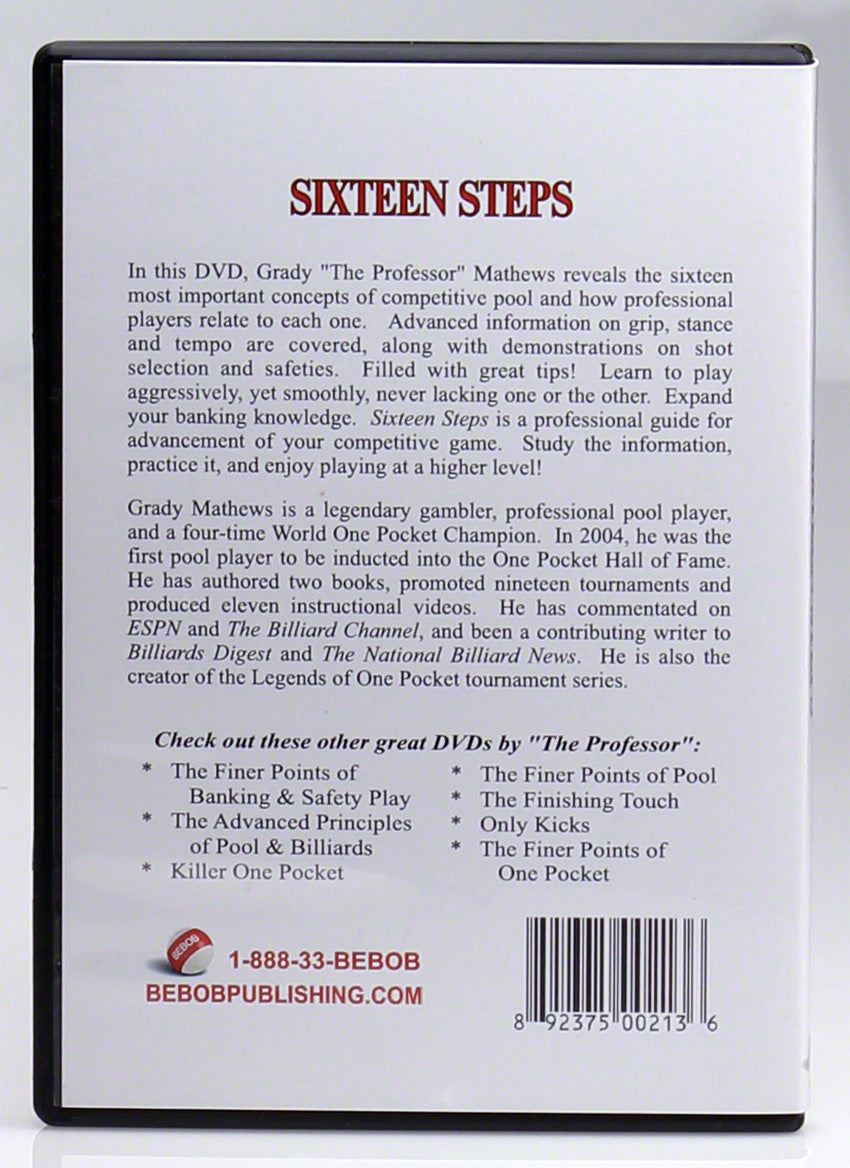 Grady Mathews, Grady Mathews Sixteen Steps DVD