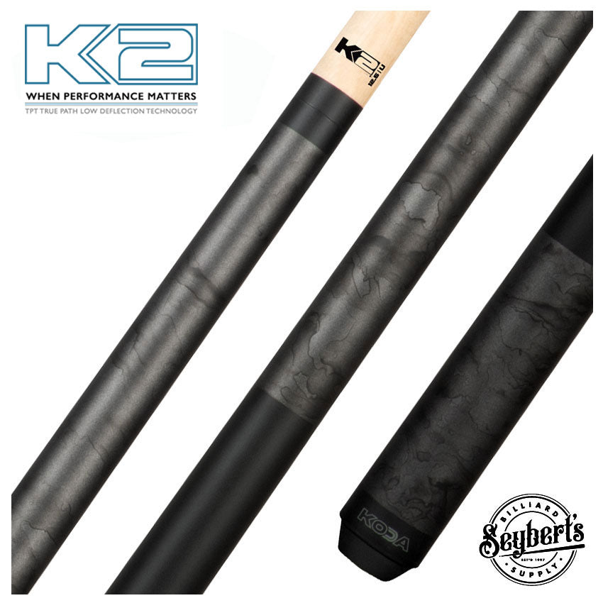 K2, K2 KL102 Gun Metal Smoke Matte Graphic Play CueW/ K2 LD Shaft 12.5mm