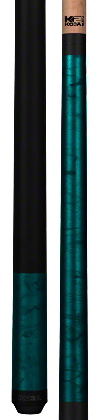 K2, K2 KL104 Teal Smoke Matte Graphic Play Cue W/ 12.50mm K2 LD Shaft