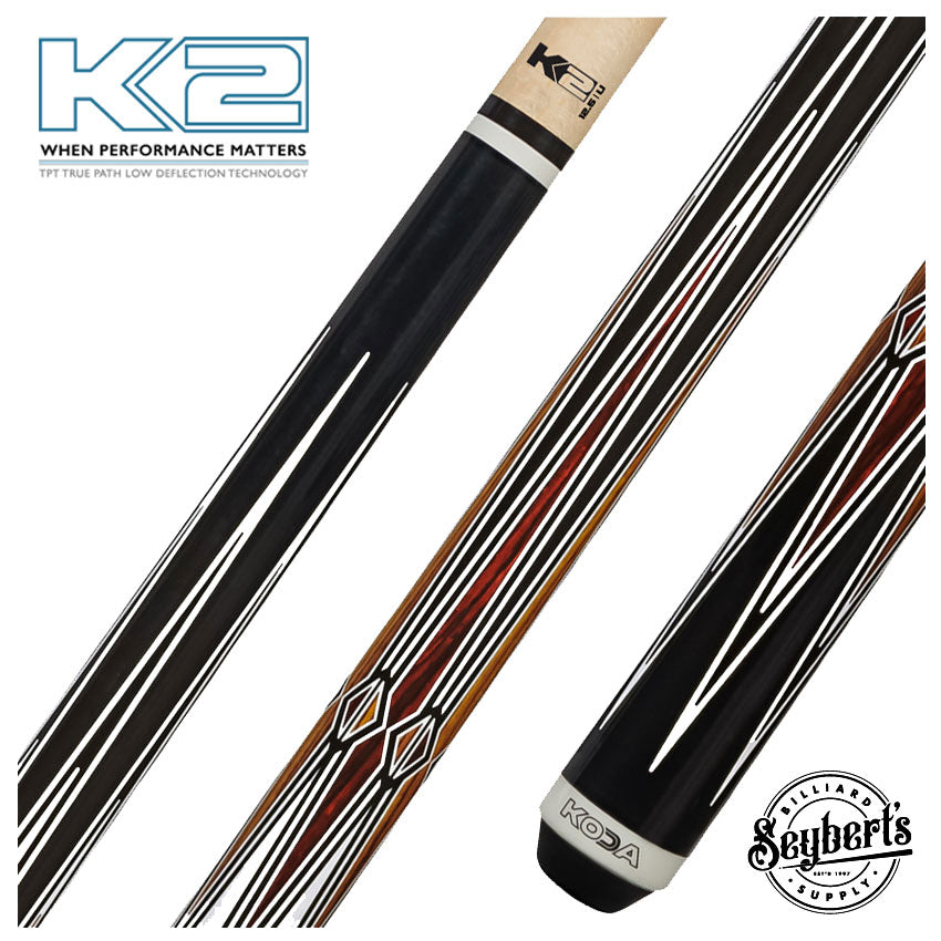 K2, K2 KL131 Queue Play Graphic en Cocobolo et Bocote Avec Flèche K2 LD 12.50mm