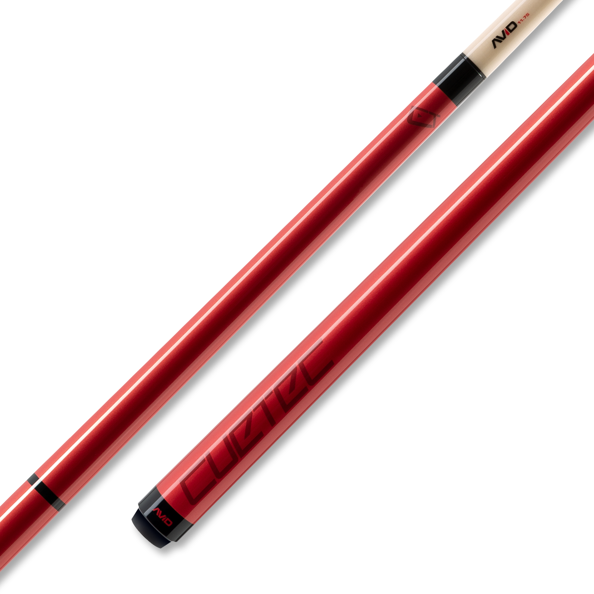 Cuetec, Queue de billard 2 pièces Avid Chroma Series Crimson avec manche de 11.75mm