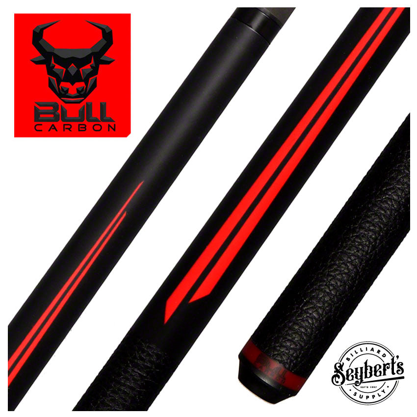 Bull Carbon, Queue de billard Bull Carbon BCSP1 Red Split Point avec fût Bull Carbon