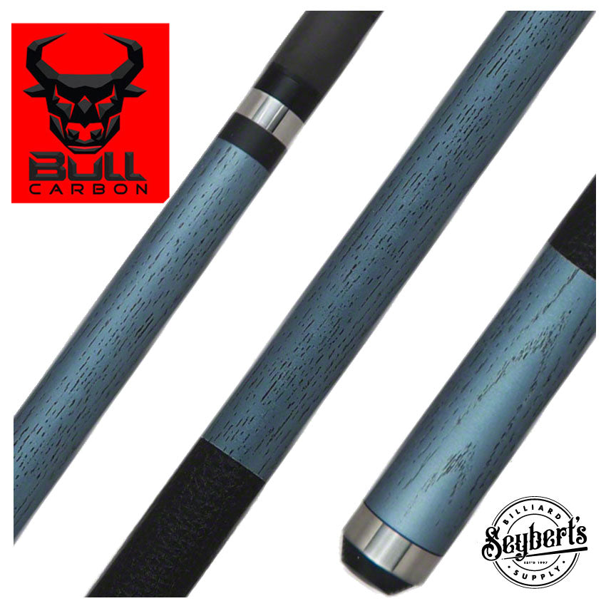 Carbone Bull, Queue de billard Bull Carbon LD4 Ice Blue avec manche Bull Carbon