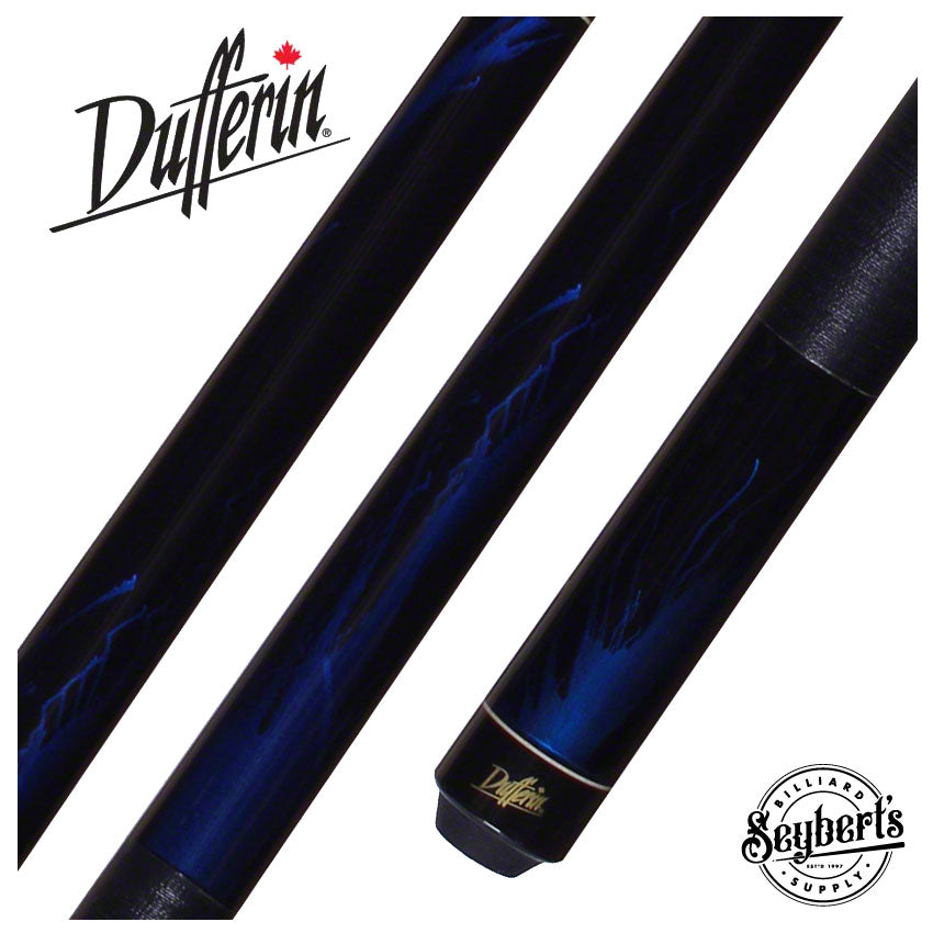 Dufferin, Queue de billard Dufferin D211 Jet Black Blue Flame