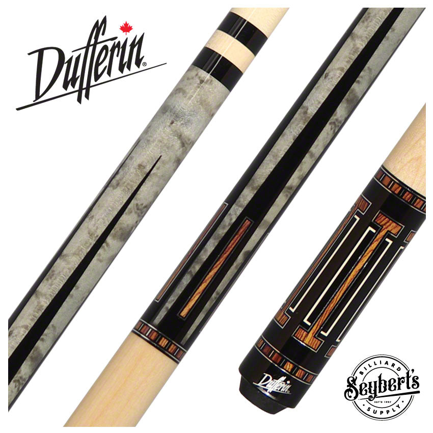 Dufferin, Queue de billard Dufferin D545 Grey Stain 6 points Bocote Graphic