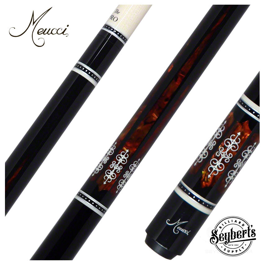 Meucci, Queue de billard Meucci 21st Century - Noir - Copper Pearl - Black Wrap - Pro Shaft