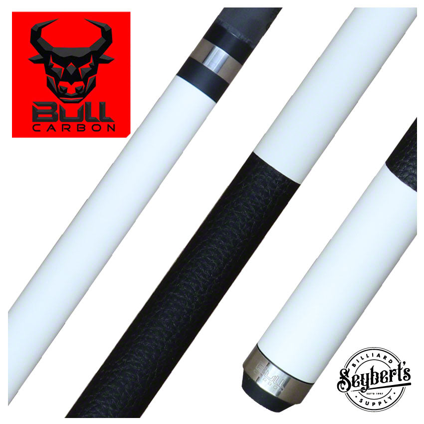 Carbone Bull, Queue de billard blanc Bull Carbon LD15 avec manche Bull Carbon