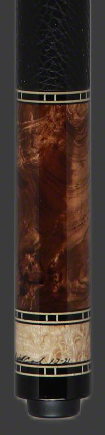 Ariel Carmeli, Queue de jeu Ariel Carmeli Curly Maple Custom 6 Point Burl Play Cue