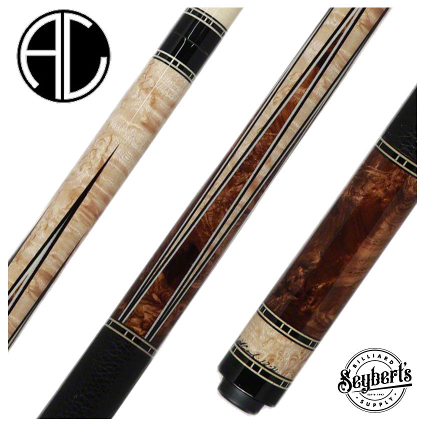 Ariel Carmeli, Queue de jeu Ariel Carmeli Curly Maple Custom 6 Point Burl Play Cue