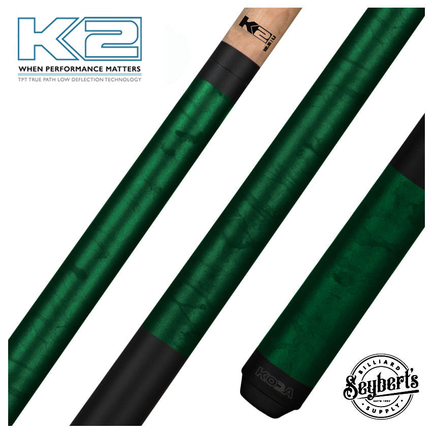 K2, Queue de jeu K2 KL105 Green Smoke Matte Graphic avec 12.50mm K2 LD Shaft