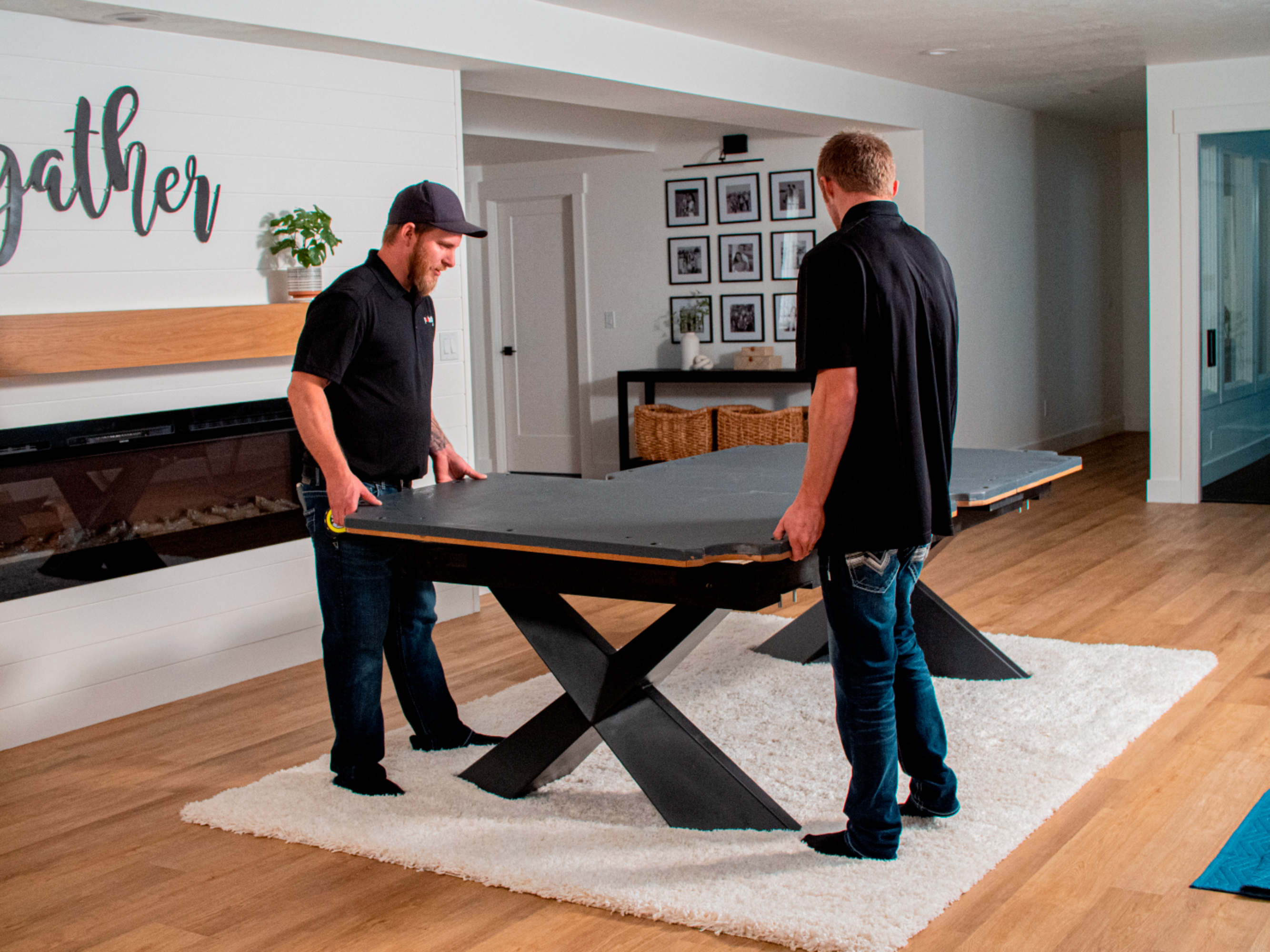 Spencer Marston, Tables de billard - Installation